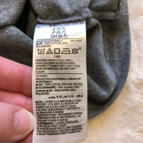 NFL Team Apparel NFL logo graphic gray tee shirt size Small 6-7 - Picture 6 of 8